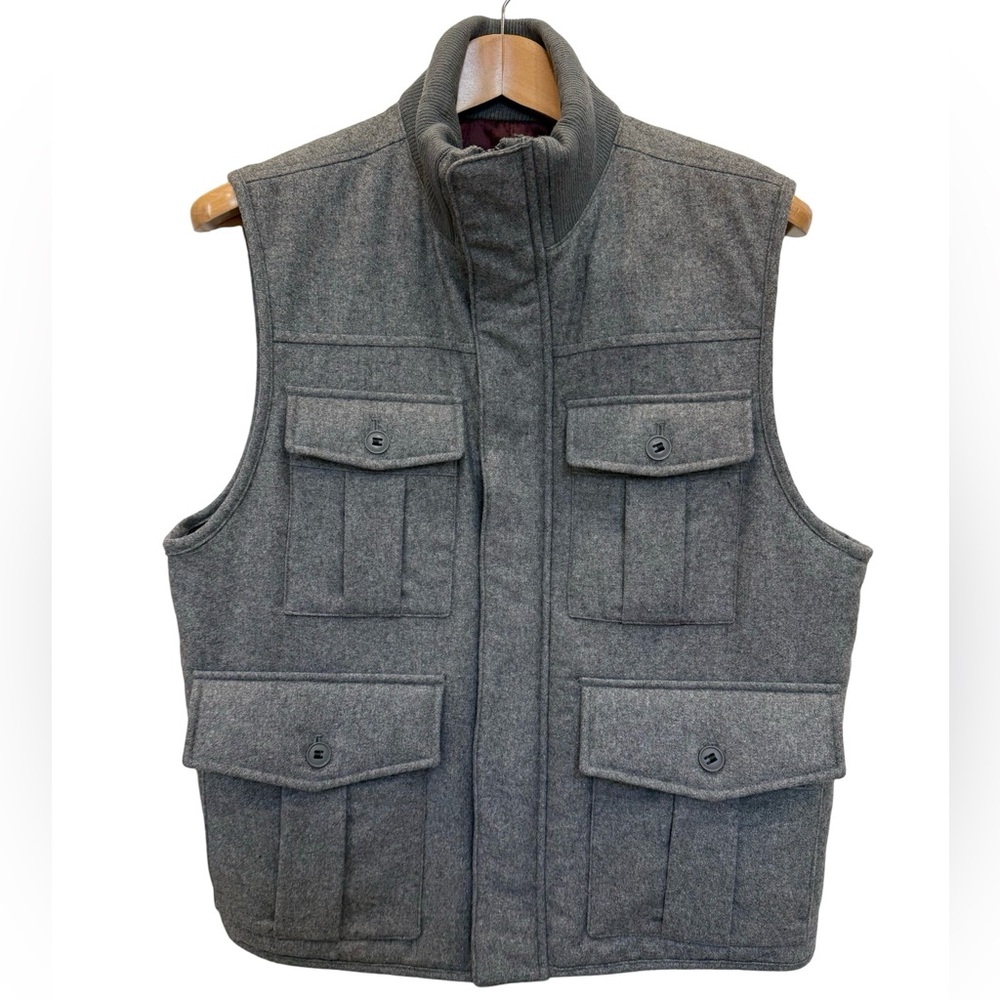 Structure Vintage Wool Blend Vest. Large.